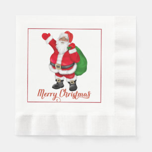 Santa Claus Christmas Paper Napkins