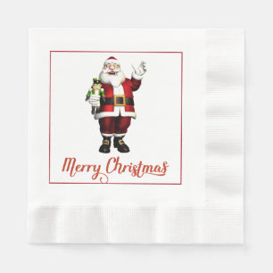 Santa Claus Christmas Paper Napkins