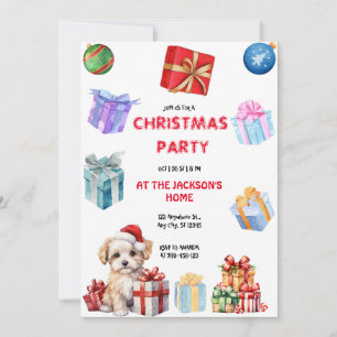 Santa Claus Christmas Party  Invitation