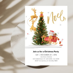 Santa Claus Christmas Party Invitation