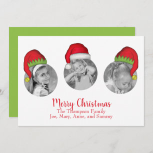 Santa Claus Christmas Photo Card Multi Photo