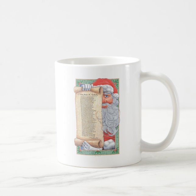 Santa Claus Christmas Poem Coffee Mug (Right)