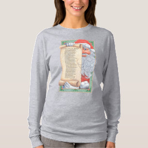 Santa Claus Christmas Poem T-Shirt