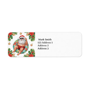 Santa Claus Christmas Pool Party 