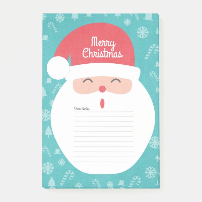 Santa Claus Christmas Post-it Notes (Front)