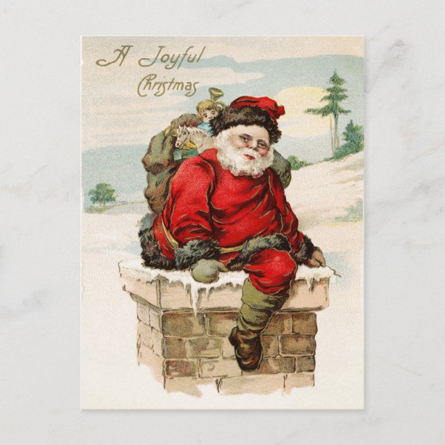 Santa Claus Christmas Postcard (Front)