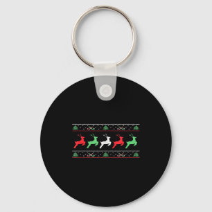 Santa Claus Christmas Reindeer Horn Xmas Christmas Key Ring