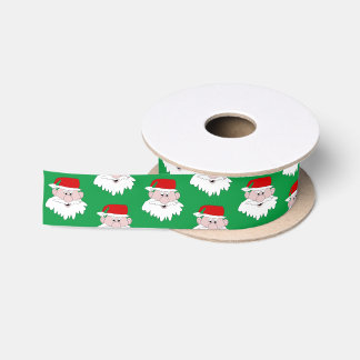 Santa Claus Christmas Satin Ribbon