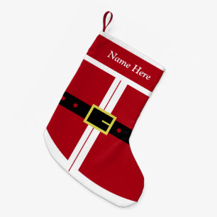 Santa Claus Christmas Stocking with Custom Name