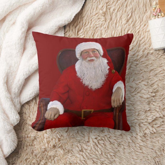 SANTA CLAUS CHRISTMAS THROW PILLOW (Blanket)