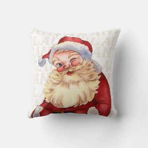 "Santa Claus Christmas Throw Pillow Festive Home