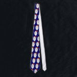 Santa Claus  Christmas Tie<br><div class="desc">Santa Claus on a festive blue background. Very fun and cheery Christmas tie.</div>