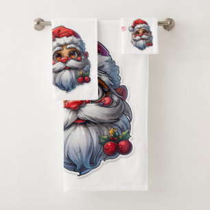 Santa Claus Christmas Towel Set 