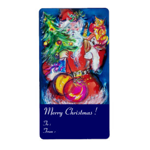 SANTA CLAUS ,CHRISTMAS TREE TOYS AND GIFTS Blue
