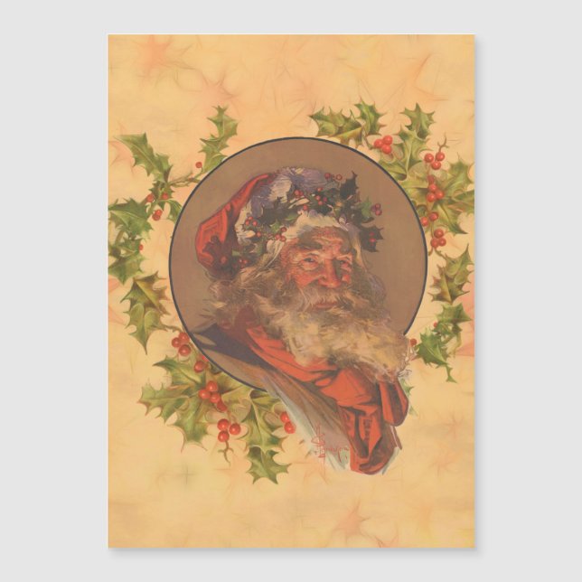 Santa Claus Christmas Vintage Portrait (Front)