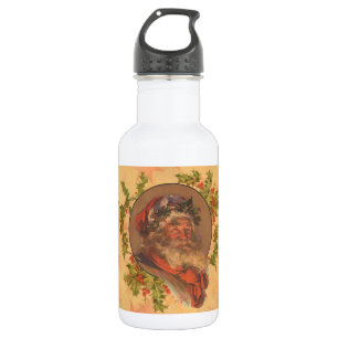 Santa Claus Christmas Vintage Portrait 532 Ml Water Bottle