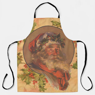 Santa Claus Christmas Vintage Portrait Apron