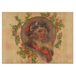 Santa Claus Christmas Vintage Portrait Cutting Board