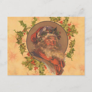 Santa Claus Christmas Vintage Portrait Postcard