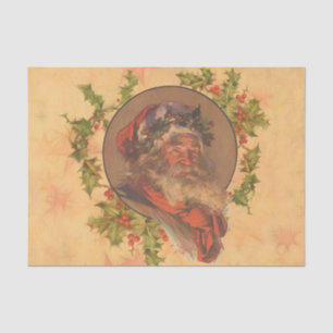 Santa Claus Christmas Vintage Portrait Tissue Paper