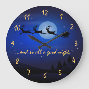 Santa Claus Christmas Wall Clock