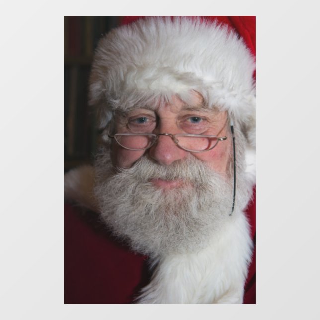 SANTA CLAUS CHRISTMAS WINDOW CLING (Sheet)