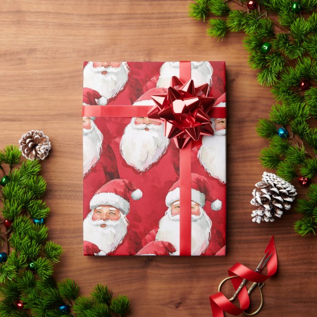 Santa Claus Christmas Wrapping Paper (Holiday Gift)