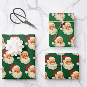 Santa Claus Christmas Wrapping Paper Sheet