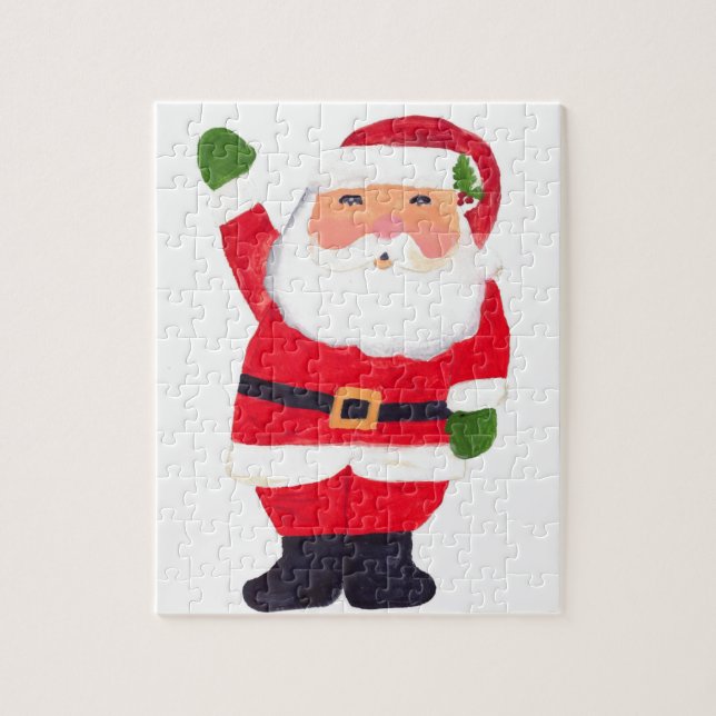 Santa Claus Christmas Xmas Winter Festive Kids Jigsaw Puzzle (Vertical)