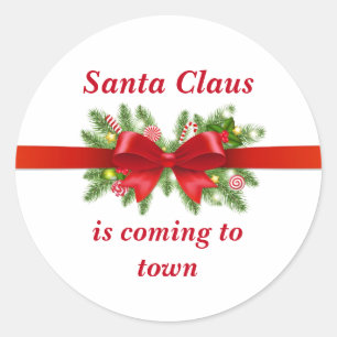 Santa Claus Classic Round Sticker