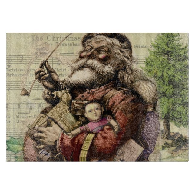 Santa Claus Classic Thomas Nast Illustration  Cutting Board (Front)