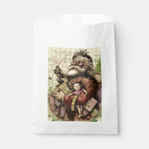 Santa Claus Classic Thomas Nast Illustration Favour Bags
