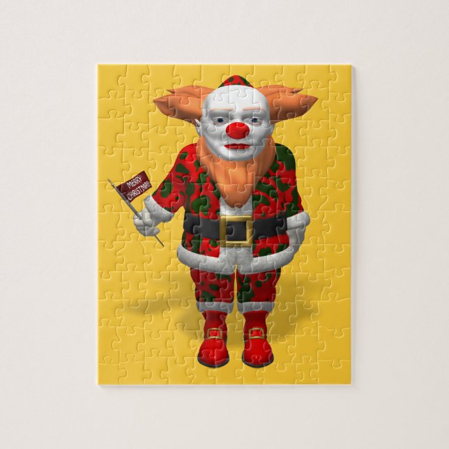 Santa Claus Clown Jigsaw Puzzle (Vertical)