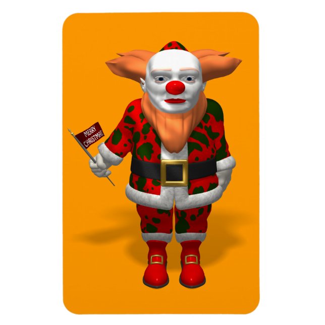 Santa Claus Clown Magnet (Vertical)