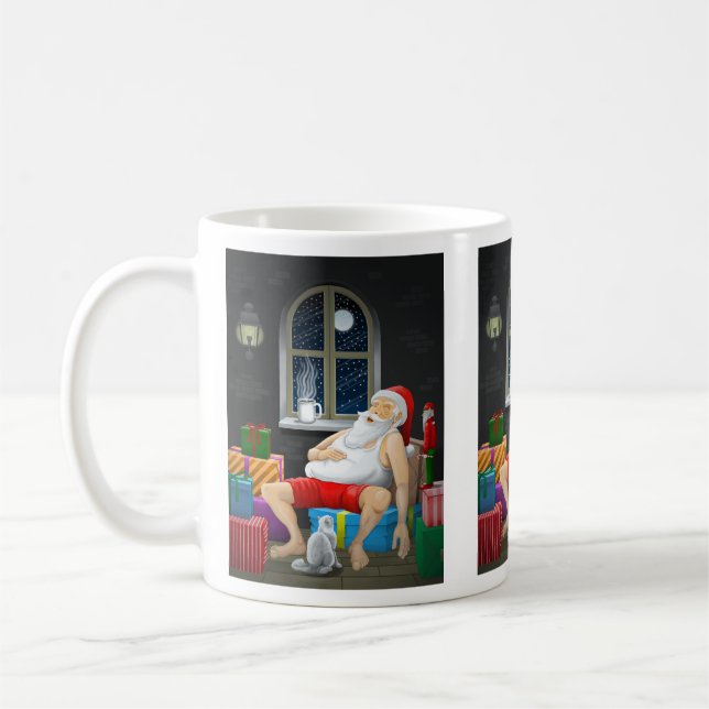 Santa Claus Coffee Time Mug (Left)
