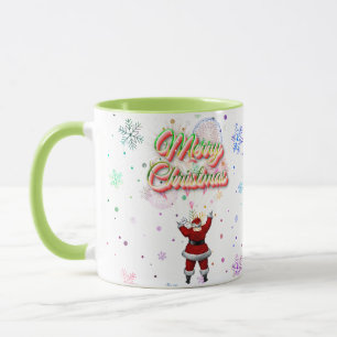 Santa Claus Colourful Christmas Mug