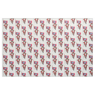 Santa Claus Comes To Arkansas Fabric