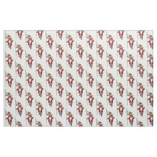 Santa Claus Comes To California Fabric