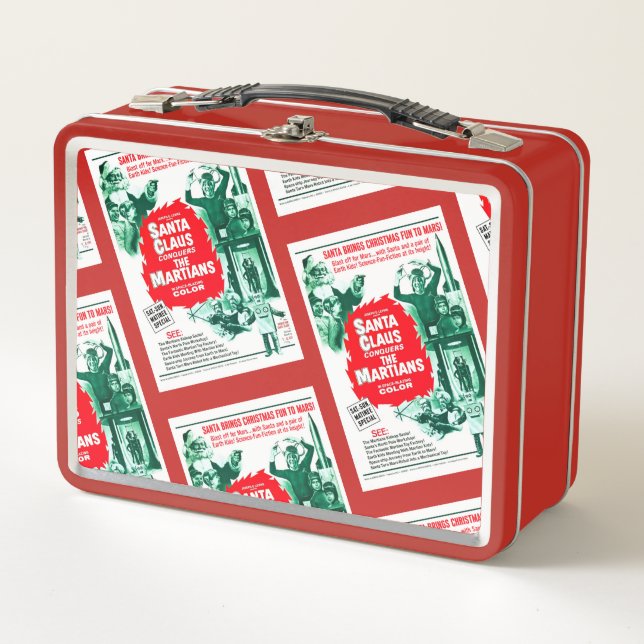 Santa Claus Conquers the Martians Metal Lunch Box (Front)