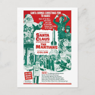SANTA CLAUS CONQUERS THE MARTIANS POSTCARD