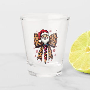 Santa Claus Coquette bow School Teaching  Shot Glass