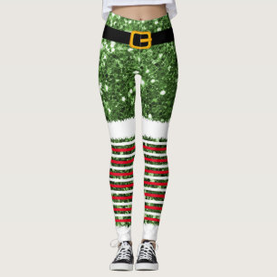 Santa Claus Costume Christmas Leggings
