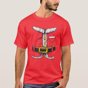 Santa Claus Costume Idea Fun Christmas Day Outfit T-Shirt