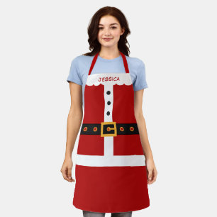 Santa Claus Costume Merry Christmas All-Over Print Apron