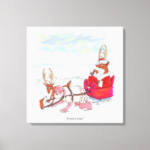 Santa Claus Coup canvas print