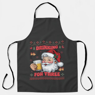 Santa Claus Couple Chirstmas Apron
