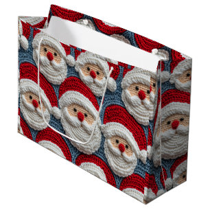 Santa Claus crochet pattern Large Gift Bag