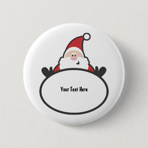 Santa Claus (customisable) 6 Cm Round Badge