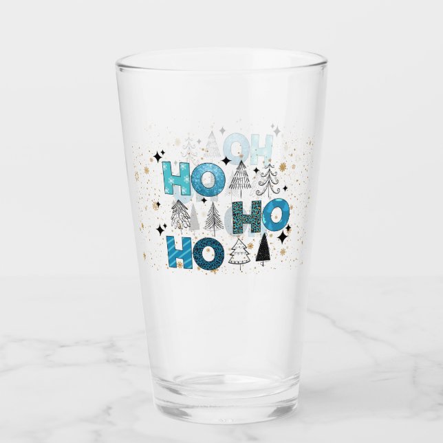 Santa Claus Customise Glass (Front)