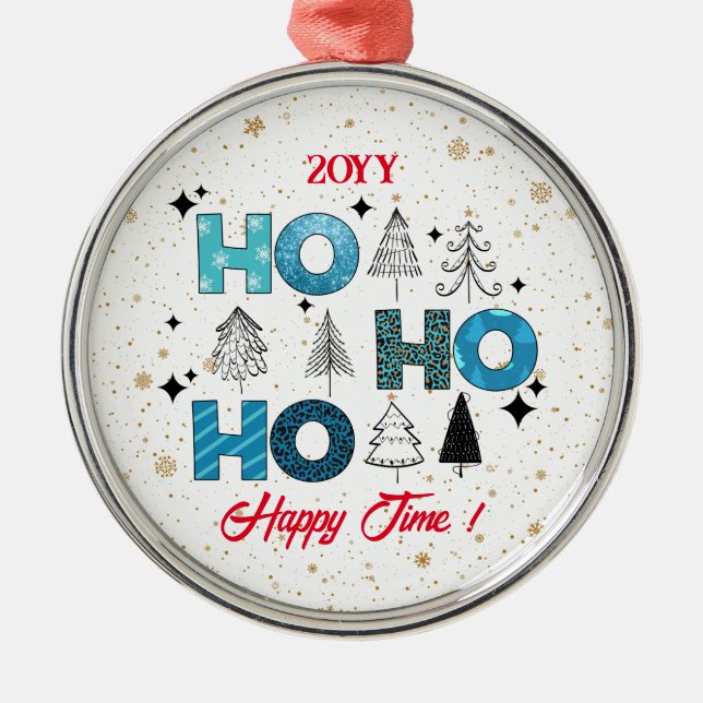 Santa Claus Customise Metal Tree Decoration (Front)